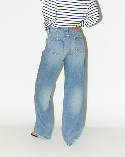 Jeans straight mid rise