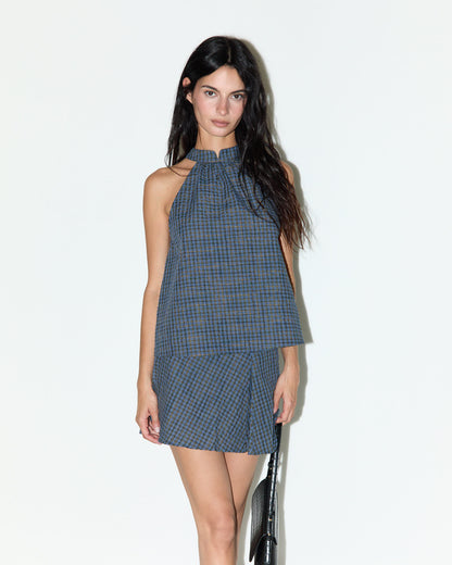 Top halter vichy
