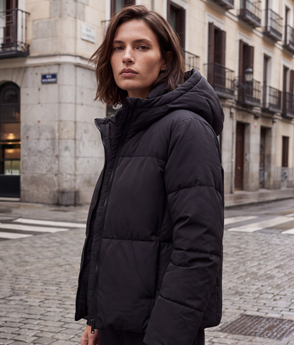 Hooded puffer jacket
