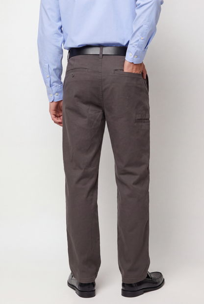 Straight Structured Trousers