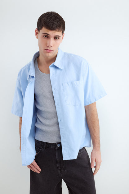 Camisa Manga Corta Oxford