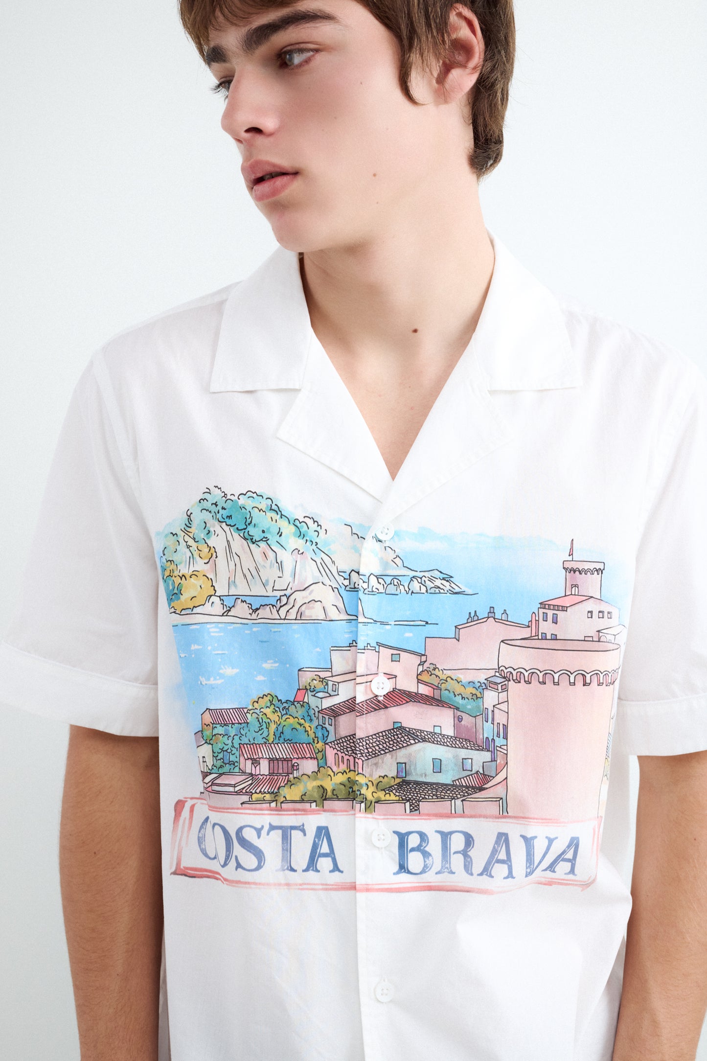 Short sleeve print shirt