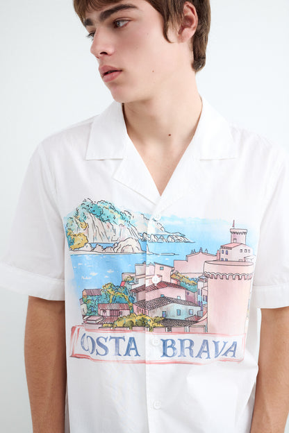 Short sleeve print shirt
