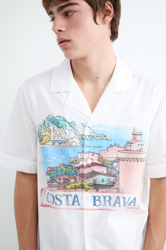 Short sleeve print shirt