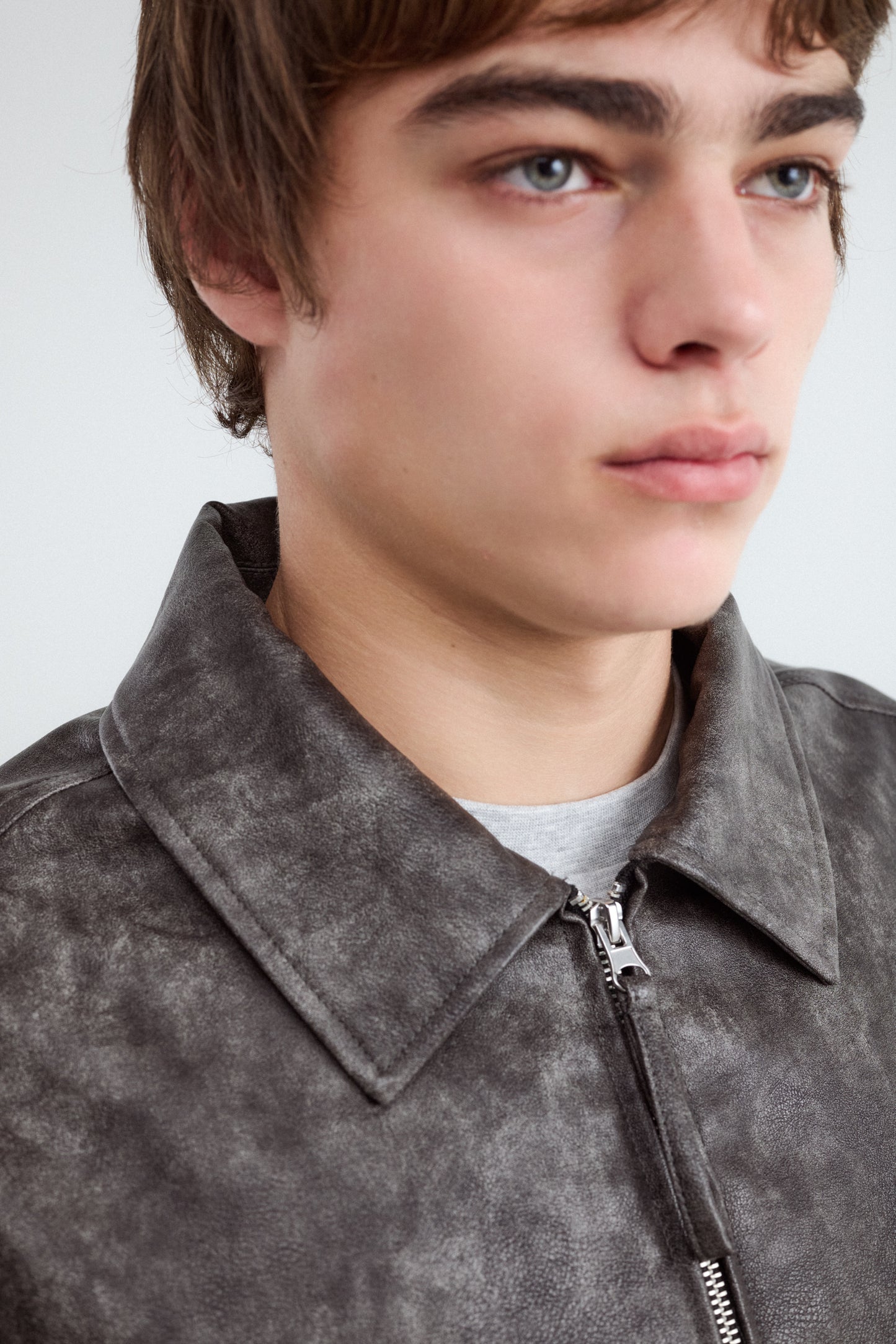 Leather-effect jacket
