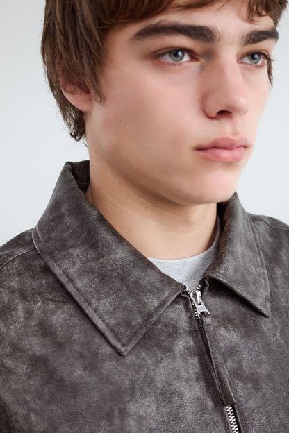Leather-effect jacket