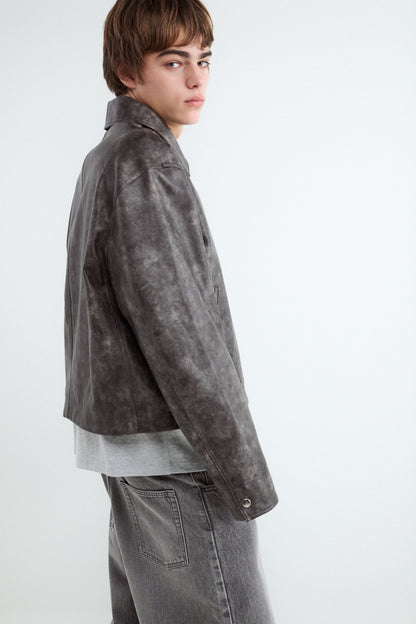 Leather-effect jacket