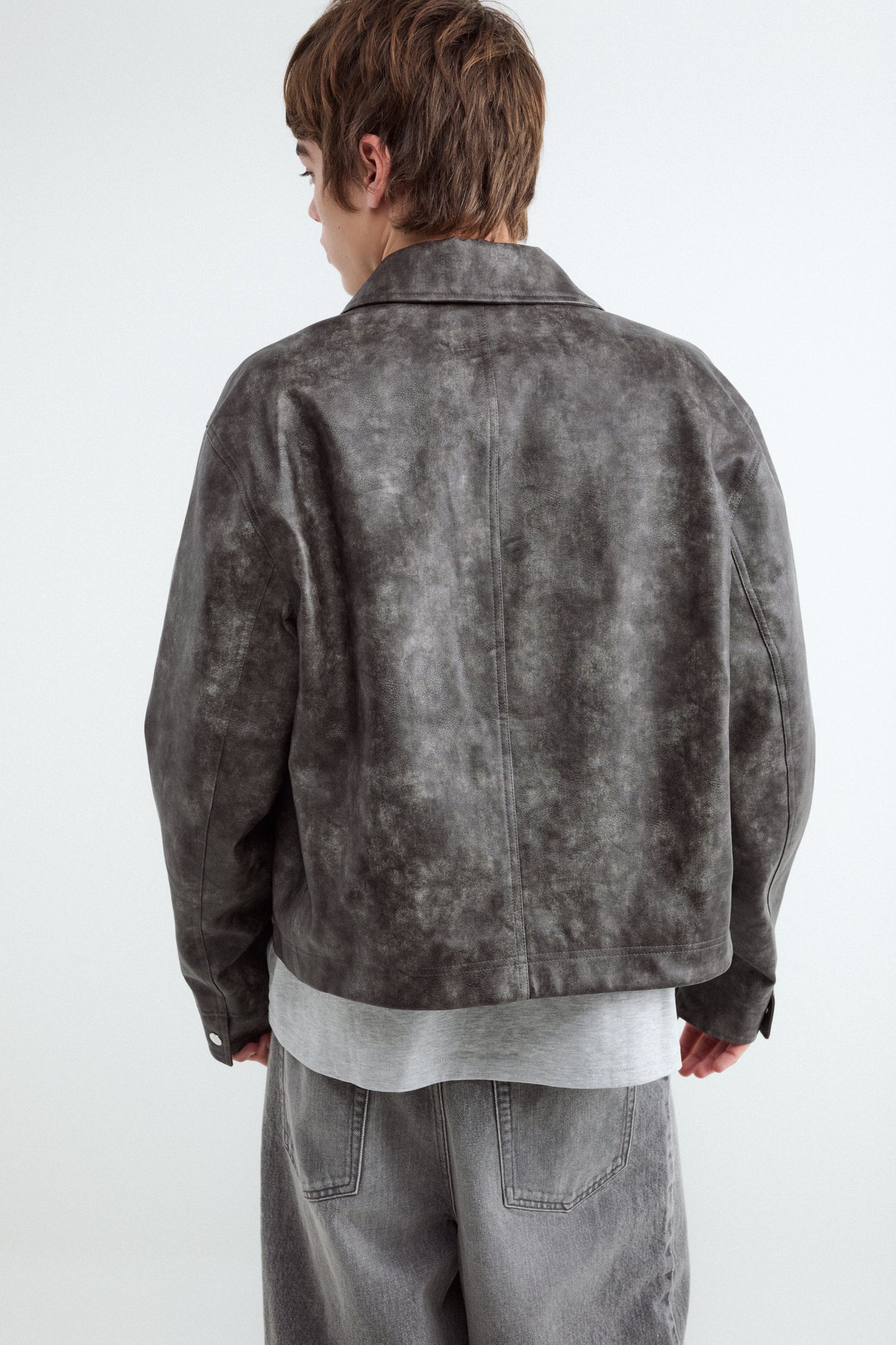 Leather-effect jacket