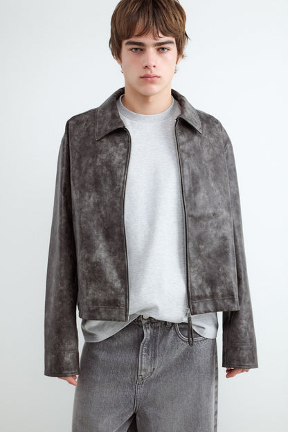 Leather-effect jacket