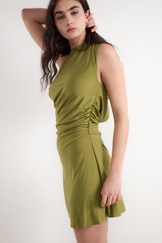 Mini Vestido Escote Espalda