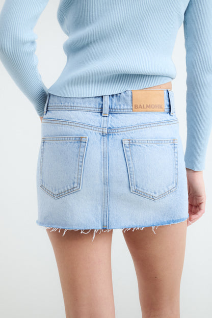 Falda mini Denim