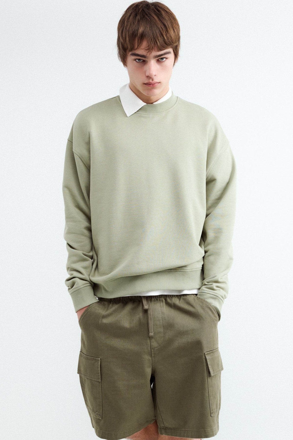 Sudadera cuello redondo