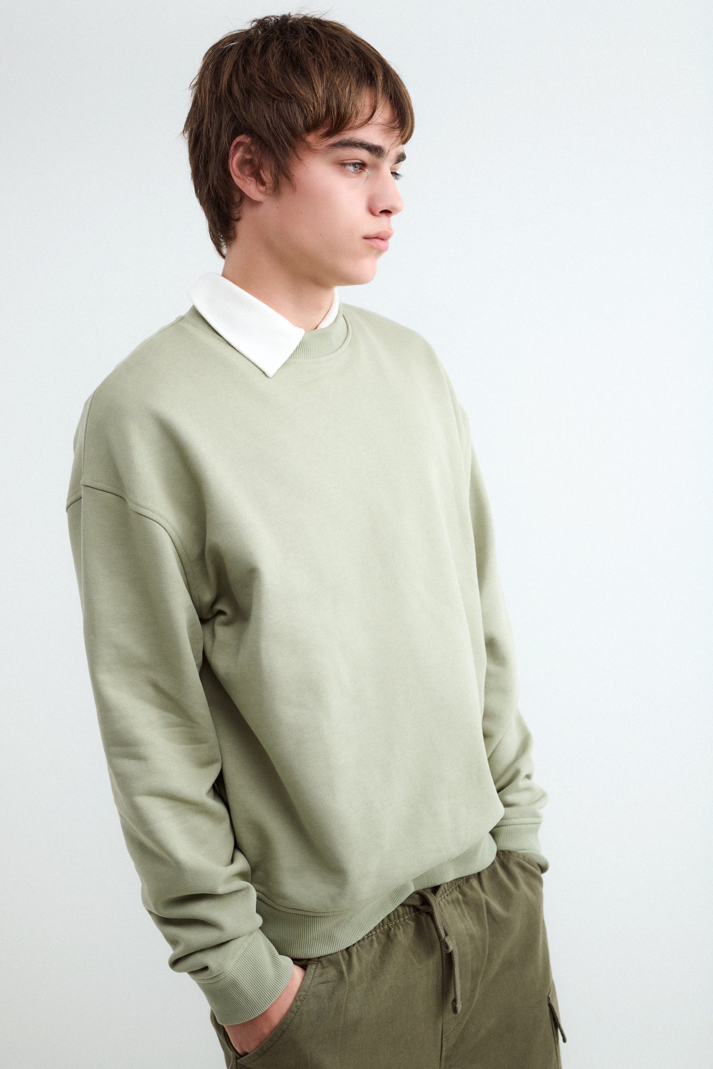 Sudadera cuello redondo