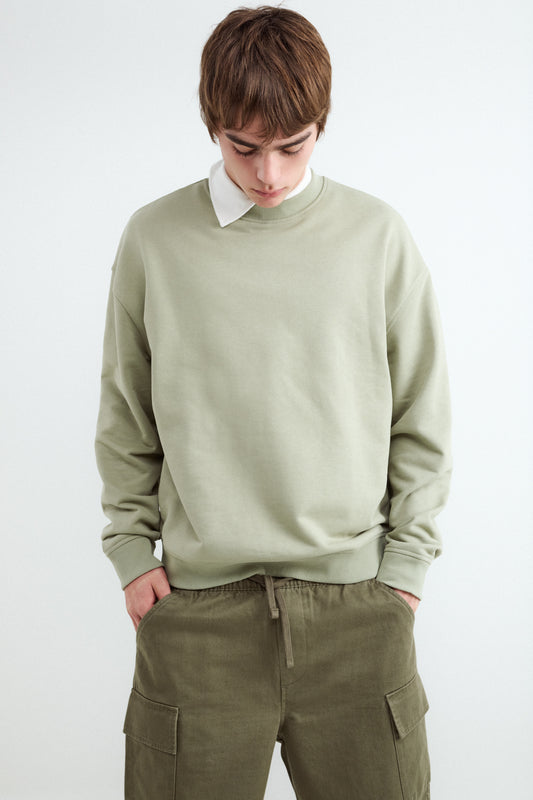 Sudadera cuello redondo