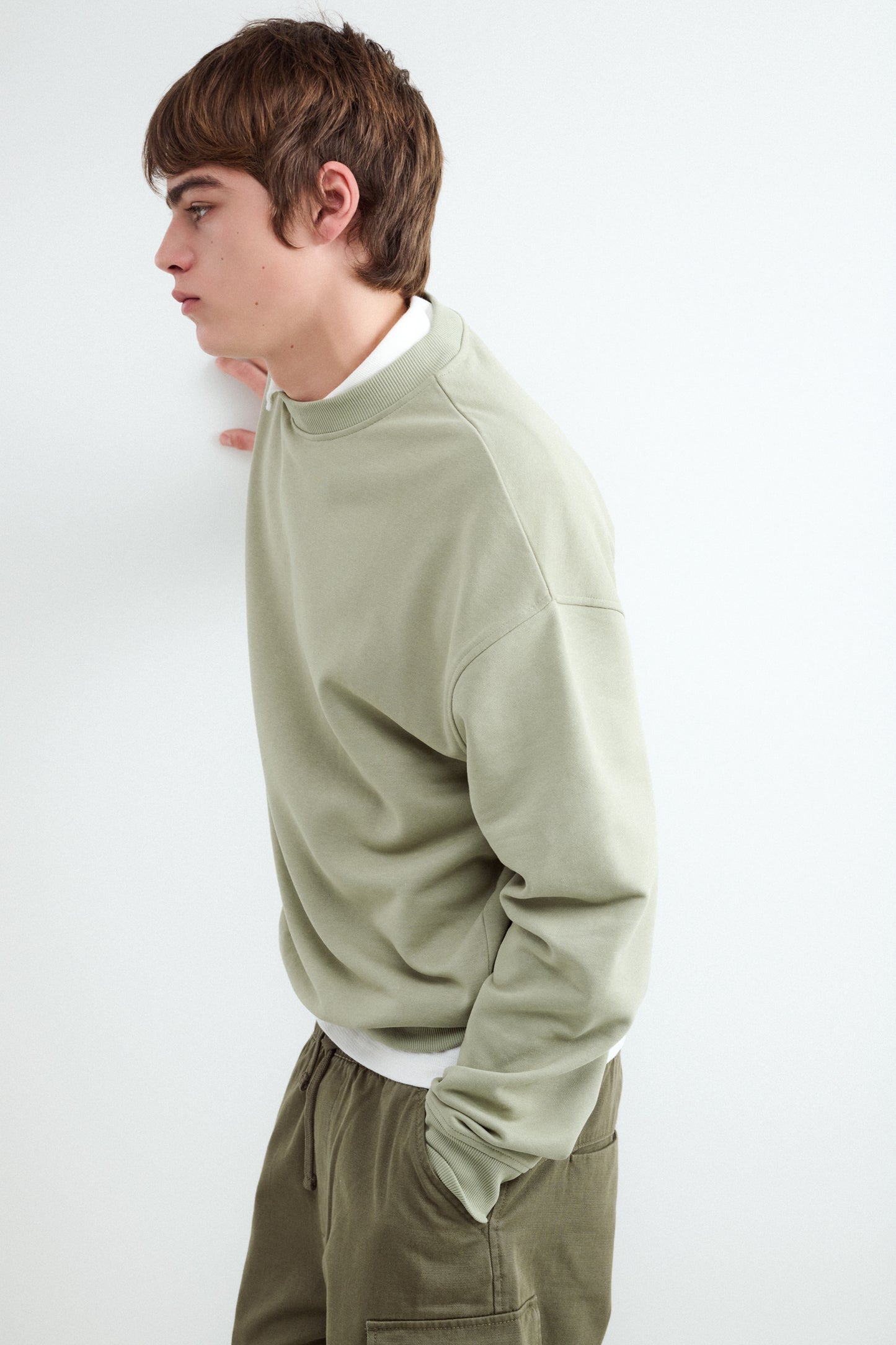 Sudadera cuello redondo