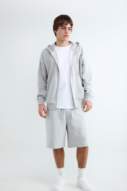 Hooded Sweatshirt with Zipper