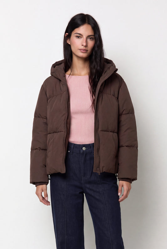 Hooded puffer jacket