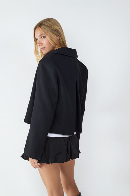 Chaqueta suave con cremallera