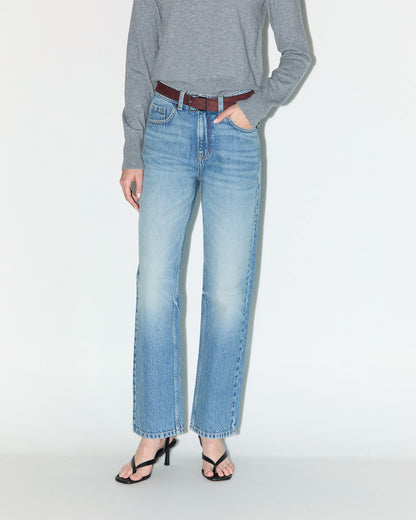 Jeans straight high rise