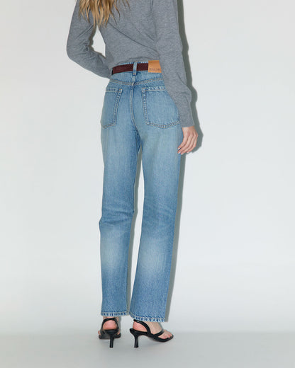 Jeans straight high rise