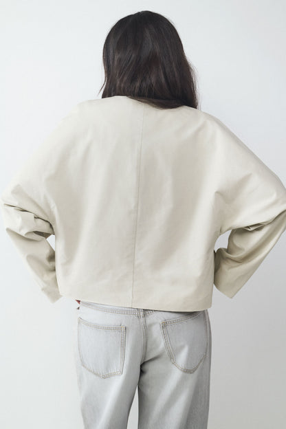 CHAQUETA CRUZADA ALGODÓN