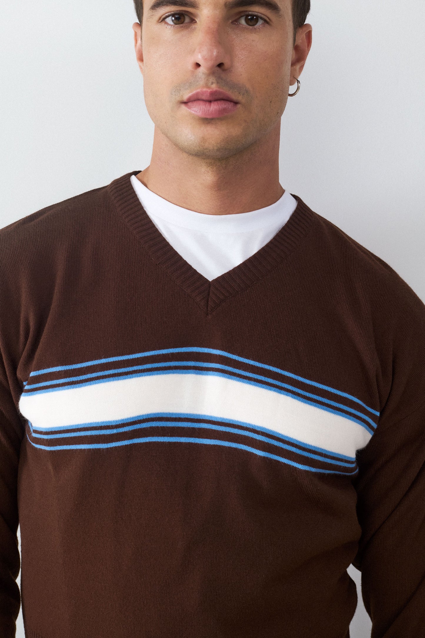 Jersey Cuello Pico Rayas