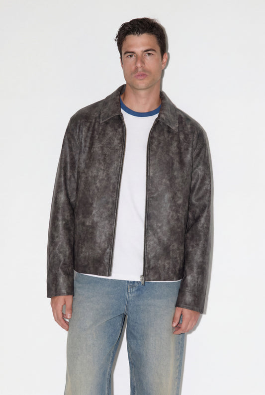 Leather-effect jacket