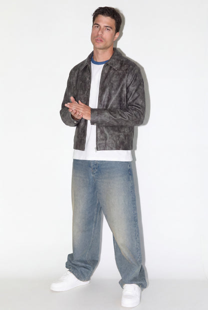 Cazadora efecto piel