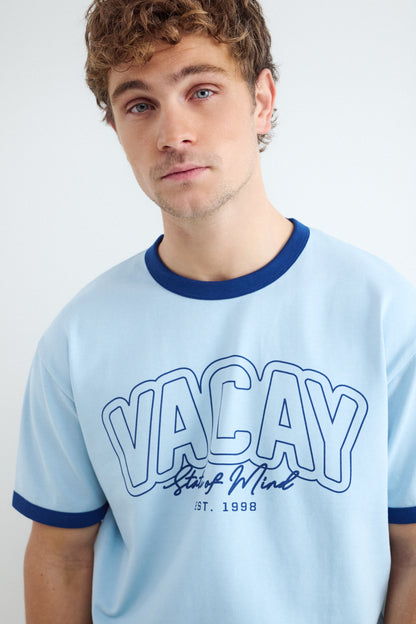 Contrast Text T-shirt