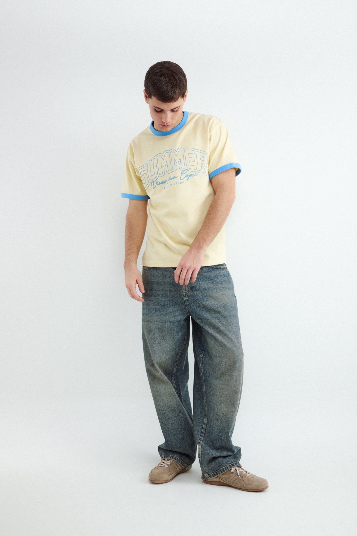 Contrast Text T-shirt