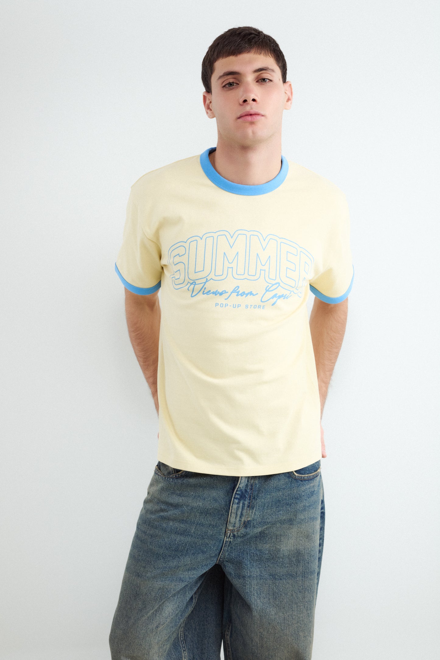 Contrast Text T-shirt