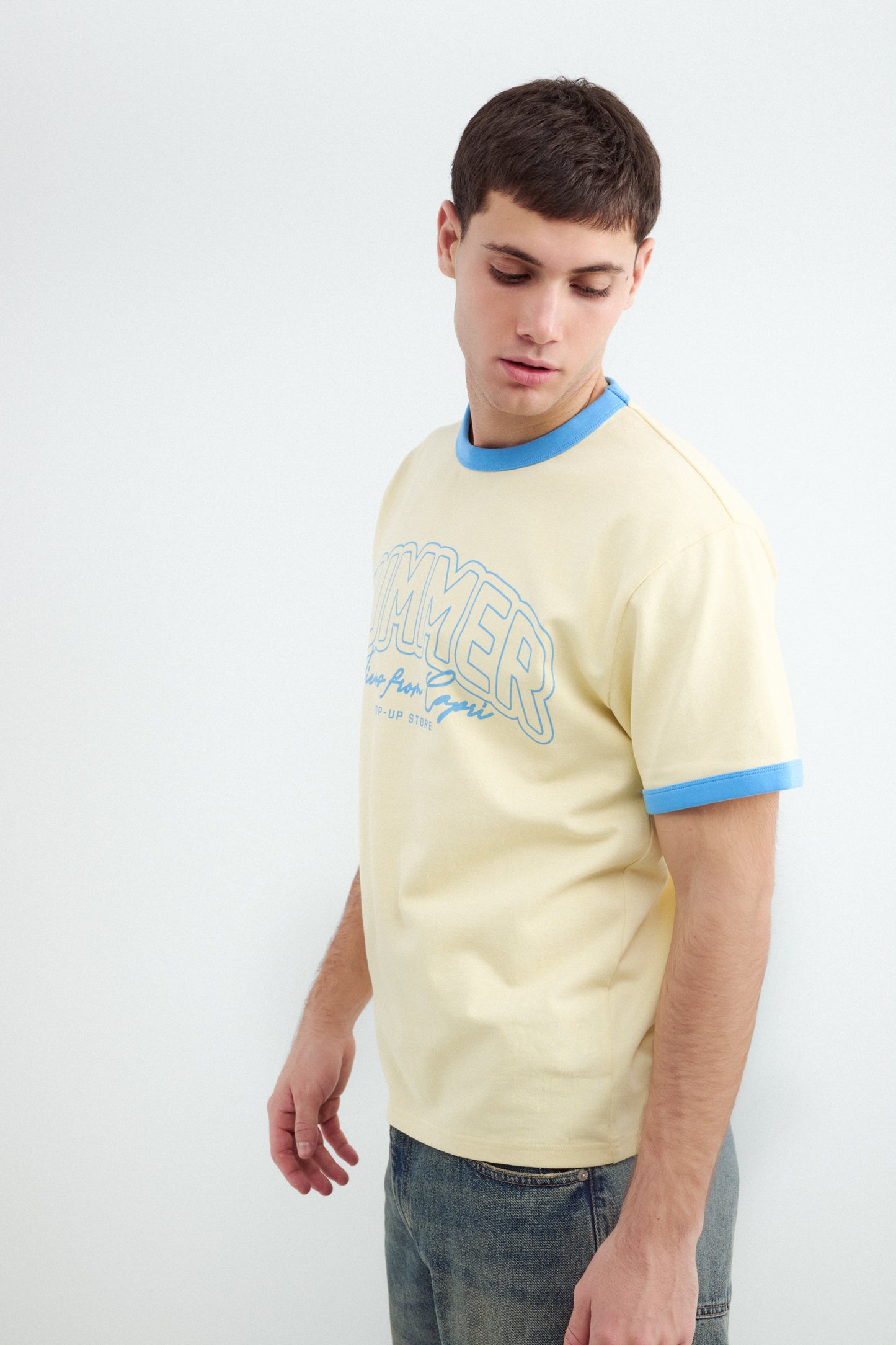 Contrast Text T-shirt