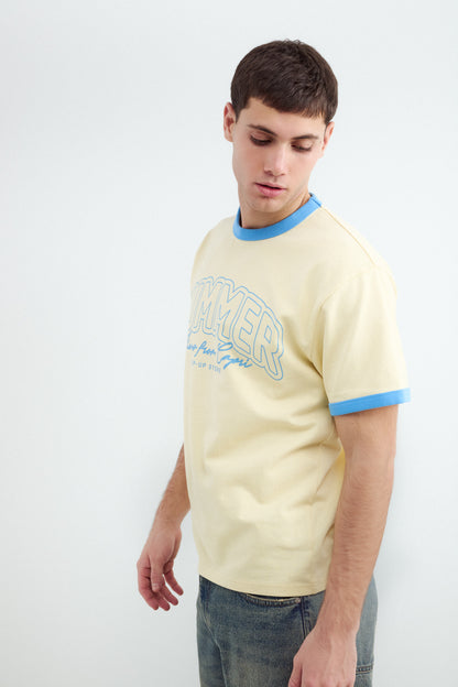 Contrast Text T-shirt