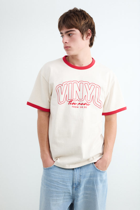 Contrast Text T-shirt