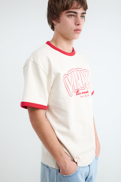 Contrast Text T-shirt