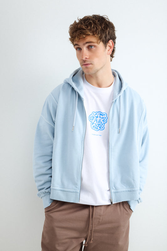 Sudadera Capucha Cremallera Seams