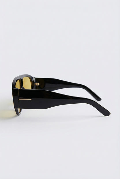 Aviator-style acetate sunglasses