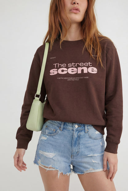 Scene Print Sweatshirt