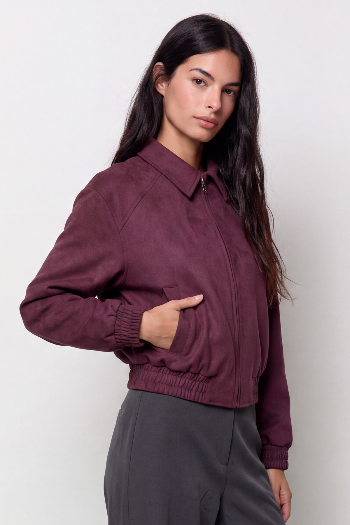 Chaqueta bomber efecto ante