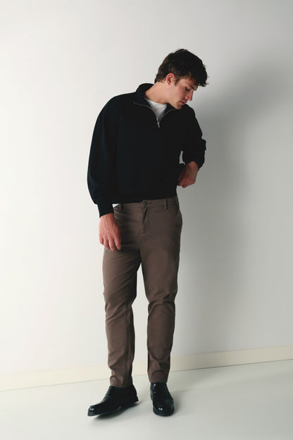 Slim Chino Trousers - Anthracite