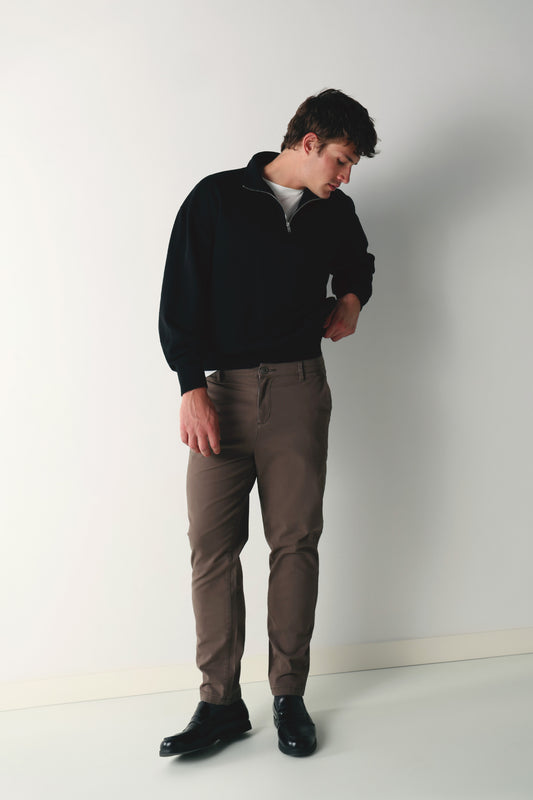 Calças Chino Slim - Antracite