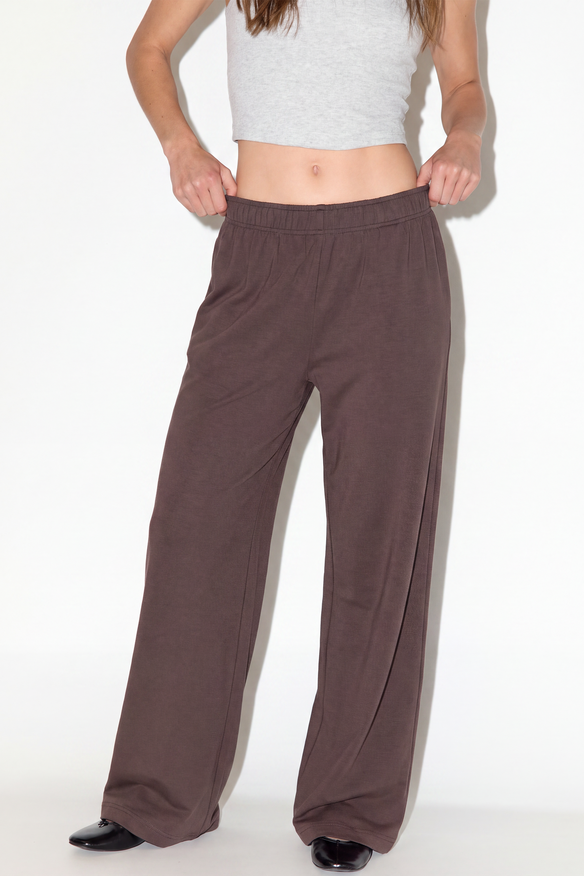 Pantalón wide leg con modal