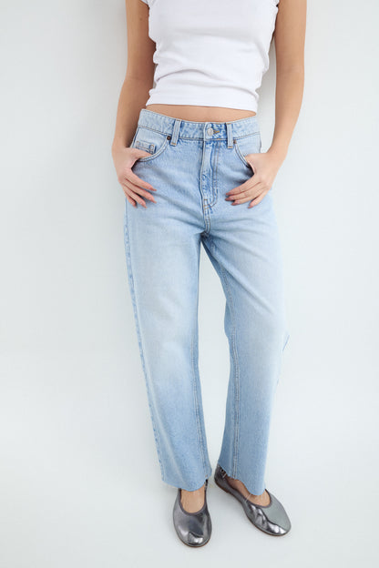 Jeans Straight Cropped