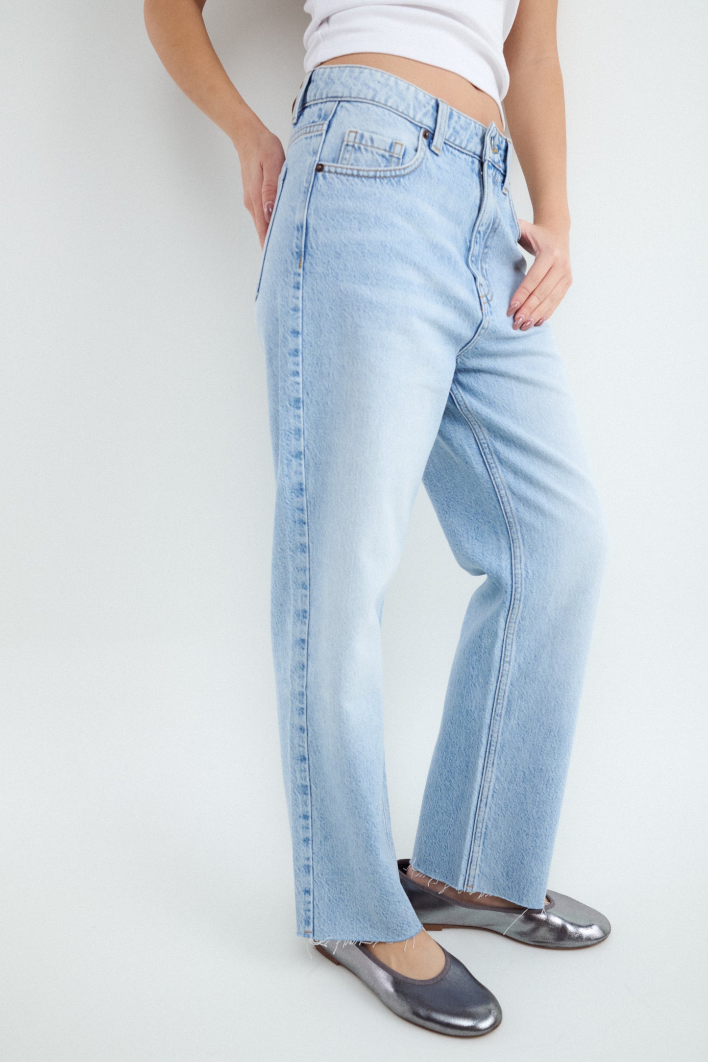 Jeans Straight Cropped