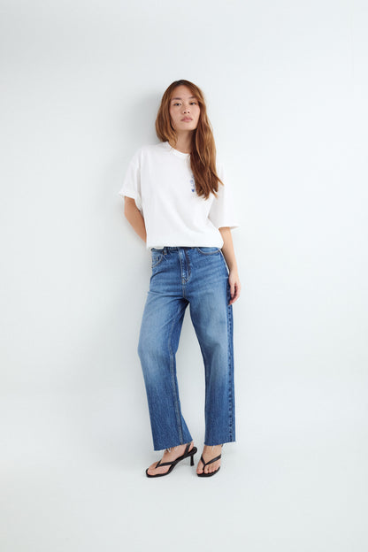 Straight Cropped Jeans
