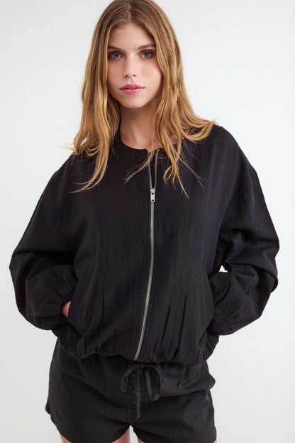 Flowy bomber jacket