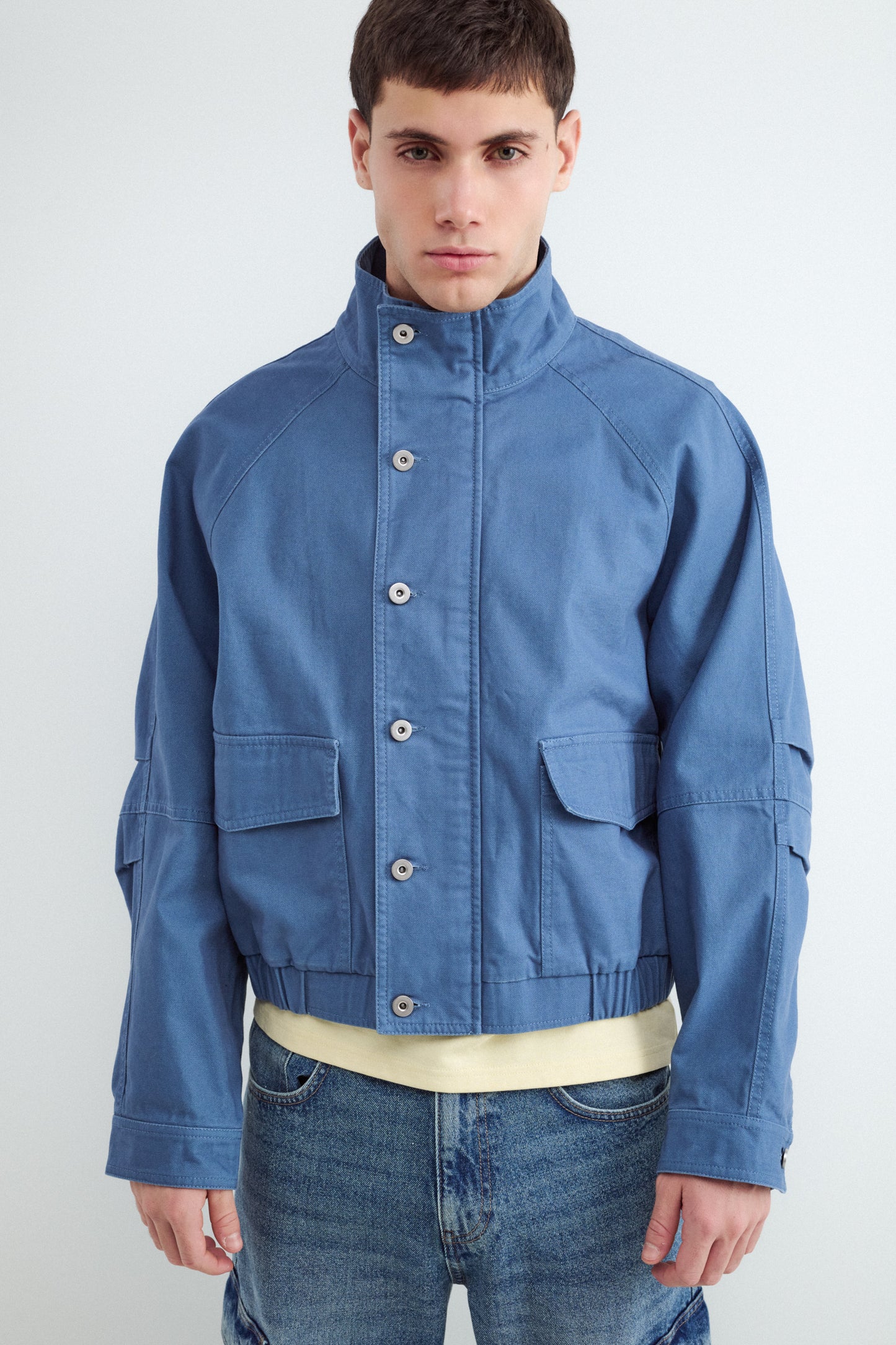 Stand-Up Collar Bomber Jacket