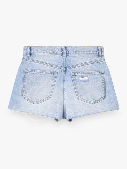 Shorts Denim Tiro alto