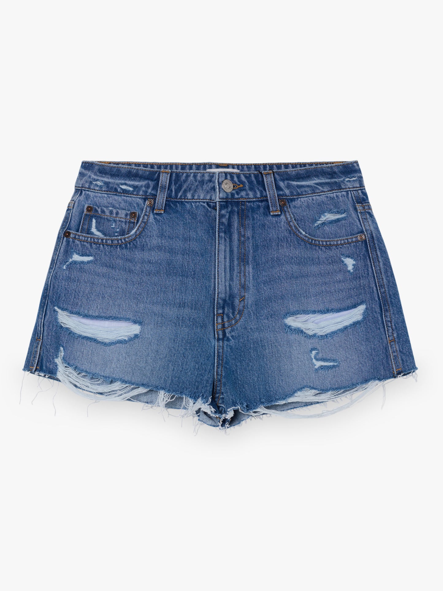 Shorts Denim Tiro alto