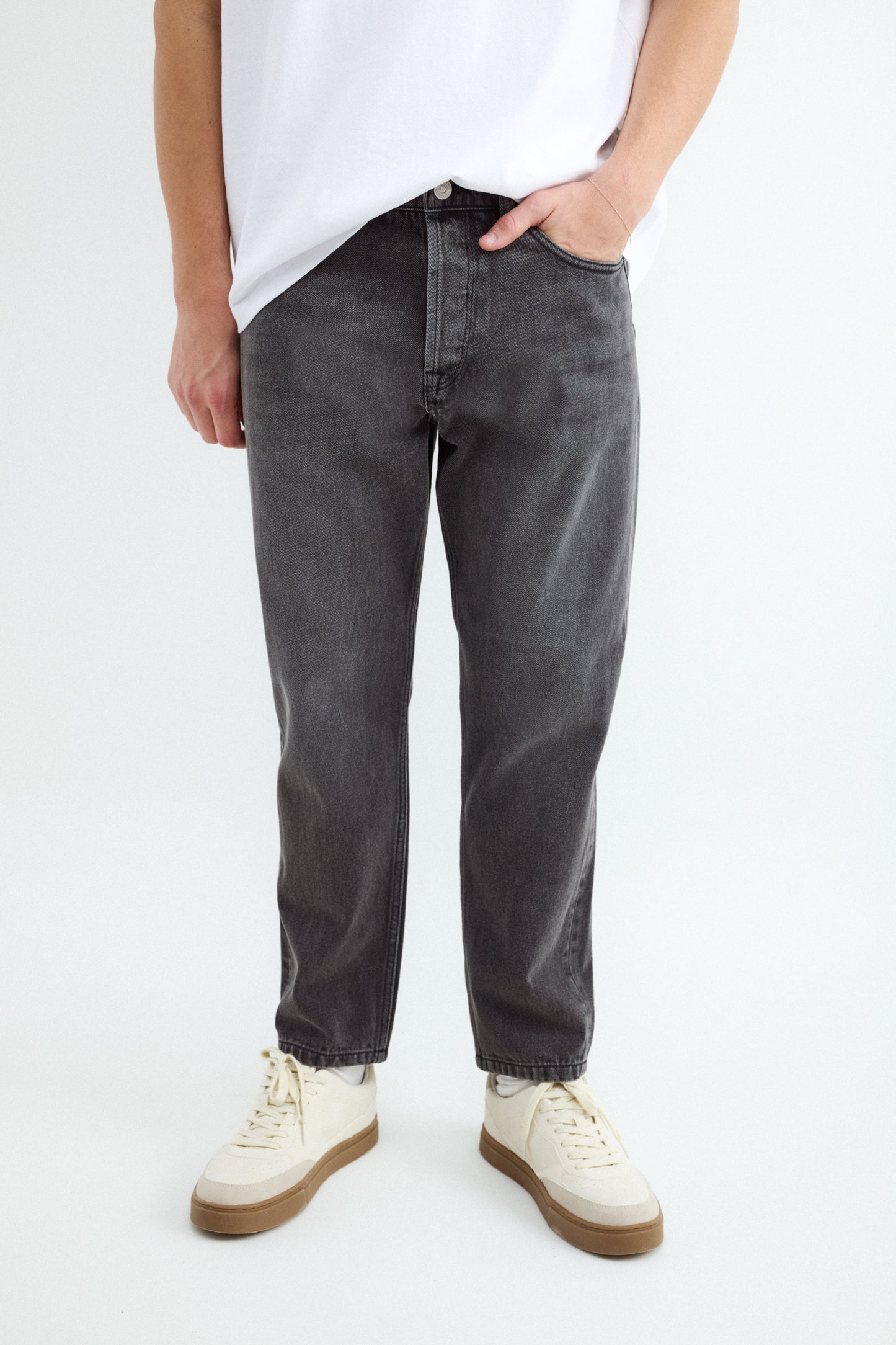 BAL DENIM SLIM CROPPED TOMY - Dark Gray Melange